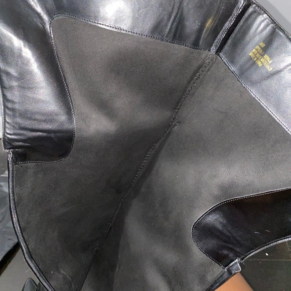 Black leather high boots - Picture 8 of 8